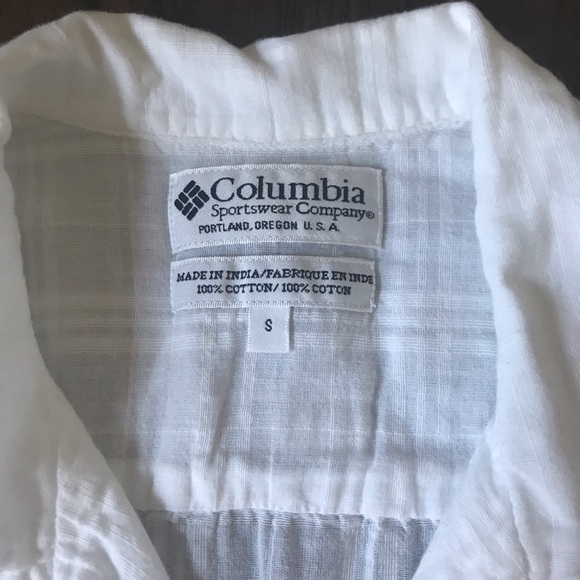 Columbia White Cotton Sleeveless Top - Picture 5 of 7